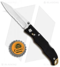 CRKT Lake Laredo 2 Lockback Knife Black G-10 (2.75" Satin Serr) 7264 -Cutting Edge Cutlery Knives Store CRKT Lake Laredo 2 LB Black G 10 Satin Serr 7264 BHQ 92514 jr bottlecap