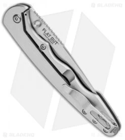 CRKT Lerch Flat Out OutBurst Assisted Knife Stainless Steel (3.57" Satin) 7016 -Cutting Edge Cutlery Knives Store CRKT Lerch Flat Out OutBurst Assited SS Satin 7016 BHQ 92319 jr side