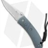 CRKT Lightfoot Urban Shark Liner Lock Knife Gray (2.5" Satin Serr) 2 CRKT Lightfoot Urban Shark Liner Lock Knife Gray (2.5" Satin Serr) -Cutting Edge Cutlery Knives Store CRKT Lightfoot Urban Shark LL Gray Satin Serr LUS 11 BHQ 75703 jr