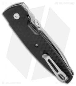 CRKT Lucas Burnley Aux Liner Lock Folding Knife Black (3.25" Satin) 1220 -Cutting Edge Cutlery Knives Store CRKT Lucas Burnley Aux Liner Lock Folding Knife Black 3.25 Satin 1220 BHQ 51815 LS Side