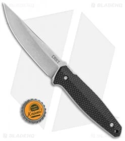 CRKT Lucas Burnley Strafe Fixed Blade Knife Black GFN (4.6" Satin)1210 -Cutting Edge Cutlery Knives Store CRKT Lucas Burnley Strafe Black GFN Satin 1210 BHQ 51814 jr bottlecap