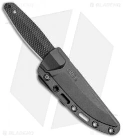 CRKT Lucas Burnley Strafe Fixed Blade Knife Black GFN (4.6" Satin)1210 -Cutting Edge Cutlery Knives Store CRKT Lucas Burnley Strafe Black GFN Satin 1210 BHQ 51814 jr sheath