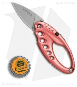 CRKT Lumabiner Pink Liner Lock Knife W/ L.E.D Light (1.6" Bead Blast) 9 CRKT Lumabiner Pink Liner Lock Knife W/ L.E.D Light (1.6" Bead Blast) -Cutting Edge Cutlery Knives Store CRKT Lumabiner Pink LED light bb BHQ 69069 er size
