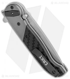 CRKT M40-02 Deadbolt Lock Knife Aluminum/GRN (3" Bead Blast) -Cutting Edge Cutlery Knives Store CRKT M40 02 Deadbolt Lock Aluminum GRN BB BHQ 103617 jr side