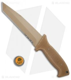 CRKT M60 16NKD Large Fixed Blade Tanto Knife Desert Tan (6.13" Tan Serr) -Cutting Edge Cutlery Knives Store CRKT M60 16NKD Large Tanto Desert Tan Tan Serr M60 16NKD BHQ 9953 jr bottlecap