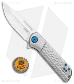 CRKT Mah Lanny Spring Assisted Liner Lock Knife Aluminum (3.2" Satin) 6525 -Cutting Edge Cutlery Knives Store CRKT Mah Lanny SA LL Aluminum Satin 6525 BHQ 119355 jr bottlecap