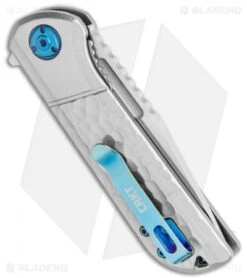 CRKT Mah Lanny Spring Assisted Liner Lock Knife Aluminum (3.2" Satin) 6525 -Cutting Edge Cutlery Knives Store CRKT Mah Lanny SA LL Aluminum Satin 6525 BHQ 119355 jr side