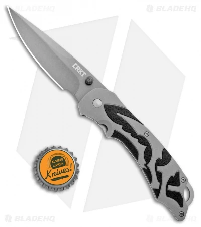 CRKT Lerch Moxie Knife Gray/Black Spring Assisted (3.29" Grey Plain) 1102 6 CRKT Lerch Moxie Knife Gray/Black Spring Assisted (3.29" Grey Plain) 1102 - Image 4