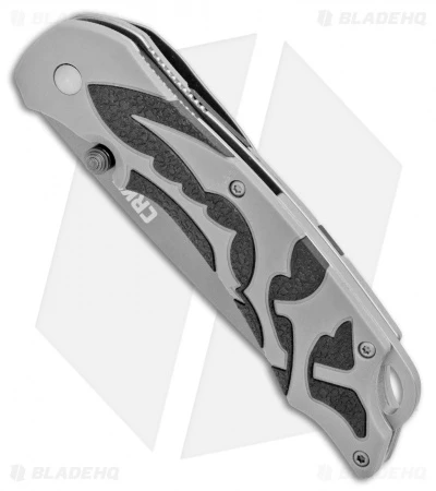 CRKT Lerch Moxie Knife Gray/Black Spring Assisted (3.29" Grey Plain) 1102 4 CRKT Lerch Moxie Knife Gray/Black Spring Assisted (3.29" Grey Plain) 1102 - Image 2