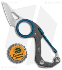 CRKT Mike Bond Compano Sheepsfoot Slip Joint Knife Carabiner (1.44" Satin) -Cutting Edge Cutlery Knives Store CRKT Mike Bond Compano Sheepsfootf SJ Carabiner Satin BHQ 145867 jr bottlecap