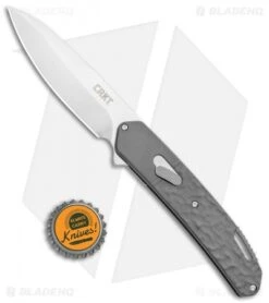 CRKT Onion Bona Fide Liner Lock Knife Gray Aluminum (3.5" Satin) K540GXP -Cutting Edge Cutlery Knives Store CRKT Onion Bone Fide LL Gray Aluminum Satin K540GXP BHQ 119385 jr bottlecap