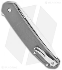 CRKT Onion Bona Fide Liner Lock Knife Gray Aluminum (3.5" Satin) K540GXP -Cutting Edge Cutlery Knives Store CRKT Onion Bone Fide LL Gray Aluminum Satin K540GXP BHQ 119385 jr side