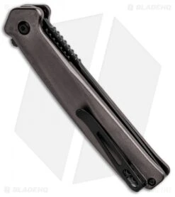 CRKT Onion Helical Liner Lock Knife Black Aluminum (3.52" Black D2) K500GKP 8 CRKT Onion Helical Liner Lock Knife Black Aluminum (3.52" Black D2) K500GKP -Cutting Edge Cutlery Knives Store CRKT Onion Helical LL Tanto Aluminum Black K500GKP BHQ 92301 jr side