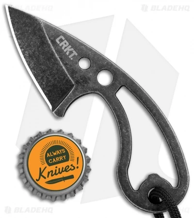 CRKT Owlet Fixed Blade Neck Knife Skeletonized (2.125" Black Stonewash) 2716 6 CRKT Owlet Fixed Blade Neck Knife Skeletonized (2.125" Black Stonewash) 2716 - Image 4
