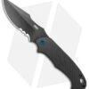 CRKT PSD Liner Lock Spring Assisted Knife Black G-10 / CF (3.6" Black Serr) -Cutting Edge Cutlery Knives Store CRKT PSD CF G 10 Base LL DP Black BHQ 138951 jr