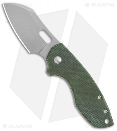 CRKT Pilar Exclusive Frame Lock Knife Green Micarta (2.4" Stonewash D2) 3 CRKT Pilar Exclusive Frame Lock Knife Green Micarta (2.4" Stonewash D2)