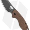 CRKT Pilar Frame Lock Knife Brown Linen Micarta BHQ Exclusive (2.4" Smokewash) -Cutting Edge Cutlery Knives Store CRKT Pilar FL Linen Micarta Smokewash BHQ 113629 jr