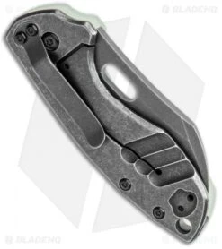 CRKT Pilar Frame Lock Knife Natural G-10 BHQ Exclusive (2.4" Black SW D2) -Cutting Edge Cutlery Knives Store CRKT Pilar FL Natural G 10 Smokewash BHQ 113631 jr side