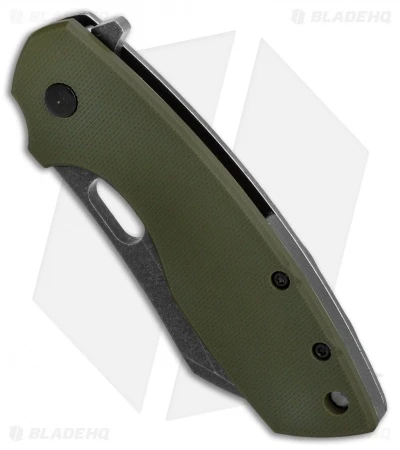 CRKT Pilar Large Frame Lock Knife OD Green G-10 (2.6" Black SW D2) BHQ Exclusive 4 CRKT Pilar Large Frame Lock Knife OD Green G-10 (2.6" Black SW D2) BHQ Exclusive - Image 2