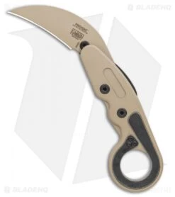 CRKT Provoke Kinematic Morphing Karambit Folding Knife (2.4" Desert Sand)