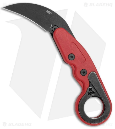 CRKT Provoke Kinematic Morphing Karambit Knife Red (2.47" Black Stonewash) 3 CRKT Provoke Kinematic Morphing Karambit Knife Red (2.47" Black Stonewash)