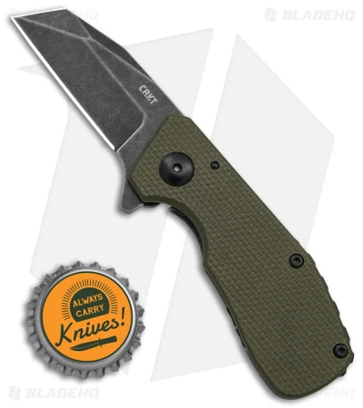 CRKT Graham Razelcliffe Frame Lock Knife OD Green G-10 (2.4" Black Stonewash) 6 CRKT Graham Razelcliffe Frame Lock Knife OD Green G-10 (2.4" Black Stonewash) - Image 4