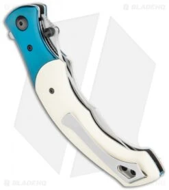 CRKT Ritual Spring Assisted Knife Ivory Micarta (4.5" Satin) 7471 -Cutting Edge Cutlery Knives Store CRKT Ritual SA Ivory Micarta Satin 7471 BHQ 119367 jr side