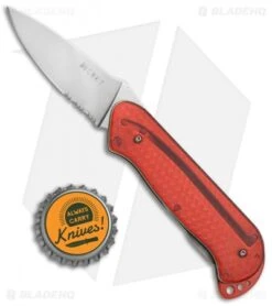 CRKT Rollock Pocket Knife Red Translucent (2.25" Polish Serr) 5212R -Cutting Edge Cutlery Knives Store CRKT Rollock Red Translucent Polish Serr 5212R BHQ 68539 jr bottlecap