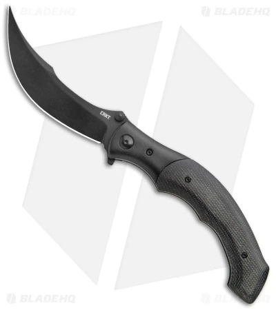 CRKT Ritual Spring Assisted Knife Black Micarta (4.37" Black 14C28N) 7471K 3 CRKT Ritual Spring Assisted Knife Black Micarta (4.37" Black 14C28N) 7471K