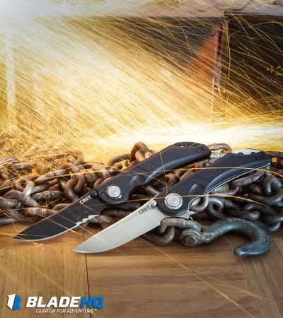 CRKT Seismic Deadbolt Lock Knife Black G-10 (4" Black Serr) 5401K 7 CRKT Seismic Deadbolt Lock Knife Black G-10 (4" Black Serr) 5401K - Image 5