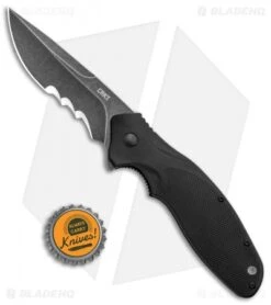 CRKT Shenanigan Spring Assist Knife Black/Veff Serration (3.4" Black SW) K800KKP -Cutting Edge Cutlery Knives Store CRKT Shenanigan LL Black Black SW Veff Serr K800KKP BHQ 124724 jr bottlecap