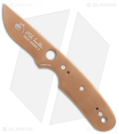 CRKT Side Hawg 2 Fixed Blade Neck Knife W/ Pivot Sheath (2.25" Bronze) 2404BR 3 CRKT Side Hawg 2 Fixed Blade Neck Knife W/ Pivot Sheath (2.25" Bronze) 2404BR