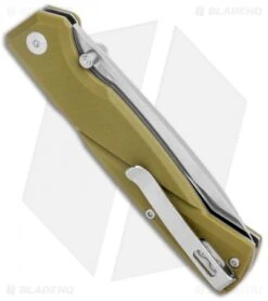 CRKT Steigerwalt Kova Front Lock Knife OD Green GFN (3.5" Satin) 6434 -Cutting Edge Cutlery Knives Store CRKT Steigerwalt Kova Front Lock OD Green GRN Satin 6434 BHQ 126215 jr side