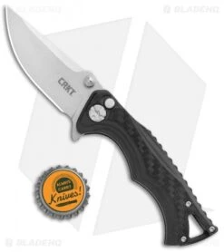 CRKT Tighe BT Fighter Compact Plunge Lock Knife Black GRN (2.875" SW) 5220 9 CRKT Tighe BT Fighter Compact Plunge Lock Knife Black GRN (2.875" SW) 5220 -Cutting Edge Cutlery Knives Store CRKT Tighe BT Fighter Compact Plunge Lock Black GRN SW 5220 BHQ 103933 jr bottlecap