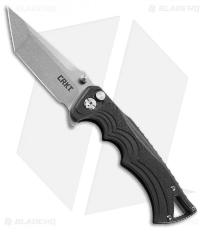 CRKT Tighe BT Fighter Plunge Lock Knife Black GFN (3.6" Stonewash) 5225 3 CRKT Tighe BT Fighter Plunge Lock Knife Black GFN (3.6" Stonewash) 5225