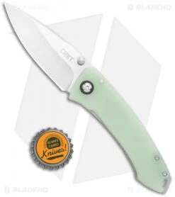 CRKT Tuna Frame Lock Knife Natural G-10 (3.25" Stonewash D2) -Cutting Edge Cutlery Knives Store CRKT Tuna FL Natural G 10 SW 2520JSD2 BHQ 114001 jr bottlecap