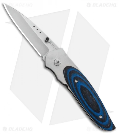 CRKT Viele Wasp Liner Lock Knife Black/Blue G-10 (2.8" Bead Blast) 8002 3 CRKT Viele Wasp Liner Lock Knife Black/Blue G-10 (2.8" Bead Blast) 8002