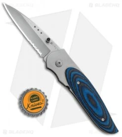 CRKT Viele Wasp Liner Lock Knife Black/Blue G-10 (2.8" Bead Blast Serr) 8012 9 CRKT Viele Wasp Liner Lock Knife Black/Blue G-10 (2.8" Bead Blast Serr) 8012 -Cutting Edge Cutlery Knives Store CRKT Viele Wasp LL Black Blue G 10 BB Serr 8012 BHQ 87017 jr bottlecap
