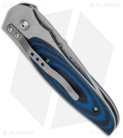 CRKT Viele Wasp Liner Lock Knife Black/Blue G-10 (2.8" Bead Blast Serr) 8012 8 CRKT Viele Wasp Liner Lock Knife Black/Blue G-10 (2.8" Bead Blast Serr) 8012 -Cutting Edge Cutlery Knives Store CRKT Viele Wasp LL Black Blue G 10 BB Serr 8012 BHQ 87017 jr side