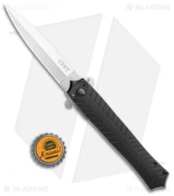 CRKT Xolotl Liner Lock Knife Black G-10 (3.64" Satin) 2265 -Cutting Edge Cutlery Knives Store CRKT Xolotl LL Black G 10 Satin 2265 BHQ 103630 jr bottlecap