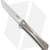 CRKT Crossbones Liner Lock Knife Aluminum (3.5" Satin) 7530 -Cutting Edge Cutlery Knives Store CRKT crossbones 7530 BHQ 51835 jr