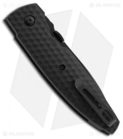 CRKT Lucas Burnley Aux Liner Lock Folding Knife Black (3.25" Black Serr)1221K 7 CRKT Lucas Burnley Aux Liner Lock Folding Knife Black (3.25" Black Serr)1221K -Cutting Edge Cutlery Knives Store CRKT lucas burnley aux black black 1221K BHQ 51816 er side