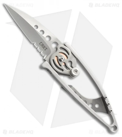 CRKT Van Hoy Snap Lock Folding Knife (2.5" Bead Blast Serr) 5112N 3 CRKT Van Hoy Snap Lock Folding Knife (2.5" Bead Blast Serr) 5112N