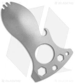 CRKT Eat'N Tool Titanium (Silver) 9100TI -Cutting Edge Cutlery Knives Store EatN Tool 9100TI BHQ 50102 jr back