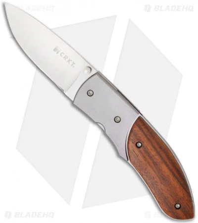 CRKT Kommer 30-30 Cocobolo Folding Knife (3" Satin Plain) 2865W 3 CRKT Kommer 30-30 Cocobolo Folding Knife (3" Satin Plain) 2865W