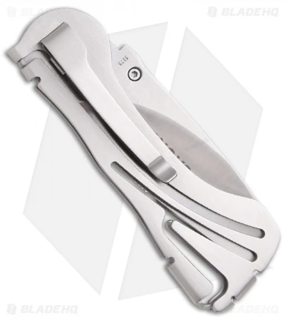 CRKT Klecker NIRK NOVO Folding Knife W/ Brushed Frame (2.75" Satin Serr) 5175 4 CRKT Klecker NIRK NOVO Folding Knife W/ Brushed Frame (2.75" Satin Serr) 5175 - Image 2