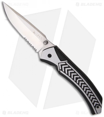 CRKT Lift Off Stainless Steel Spring Assisted Knife (3.5" Satin Serr) 6835 3 CRKT Lift Off Stainless Steel Spring Assisted Knife (3.5" Satin Serr) 6835