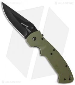 CRKT Crawford Kasper Liner Lock Knife OD Green Zytel (3.75" Black) 6773KOD