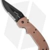 CRKT Crawford Kasper Liner Lock Knife Tan Zytel (3.75" Black Serr) 6783DB 2 CRKT Crawford Kasper Liner Lock Knife Tan Zytel (3.75" Black Serr) 6783DB -Cutting Edge Cutlery Knives Store crkt crawford kasper tan 6783db cm