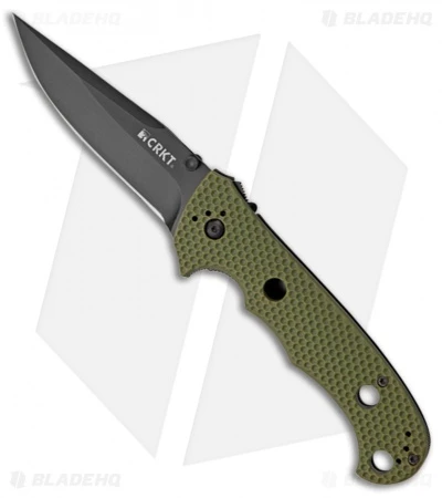 CRKT Hammond Cruiser LAWKS Liner Lock Knife OD Green (3.75" Black) 7904DKG 3 CRKT Hammond Cruiser LAWKS Liner Lock Knife OD Green (3.75" Black) 7904DKG